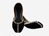 Ladies Khussa- Black- Khussa Shoes for Women