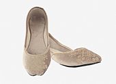 Ladies Khussa- Grey- Khussa Shoes for Women