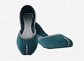 Ladies Khussa- Teal- Khussa Shoes for Women