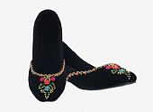 Ladies Khussa- Black- Khussa Shoes for Women
