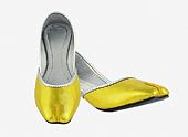 Ladies Khussa- Yellow- Pakistani Khussa Shoes