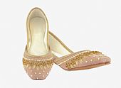 Ladies Khussa- Pink- Pakistani Khussa Shoes