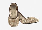 Ladies Khussa- Silver- Pakistani Khussa Shoes