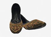 Ladies Khussa- Black- Pakistani Khussa Shoes