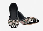 Ladies Khussa- Black- Khussa Shoes for Women