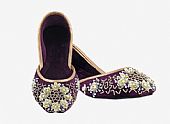 Ladies Khussa- Purple- Khussa Shoes for Women