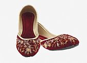 Ladies Khussa- Maroon- Pakistani Khussa Shoes