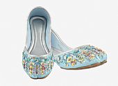 Ladies Khussa- Turquoise- Khussa Shoes for Women