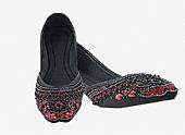 Ladies Khussa- Black- Pakistani Khussa Shoes