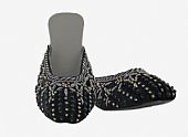 Ladies Khussa- Black- Khussa Shoes for Women