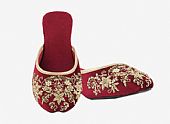 Ladies Khussa- Red- Khussa Shoes for Women