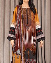 Edenrobe Orange/Rust Crepe Suit- Pakistani Winter Clothing