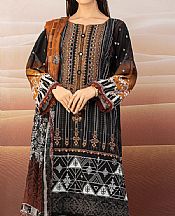 Edenrobe Black Khaddar Suit- Pakistani Winter Dress