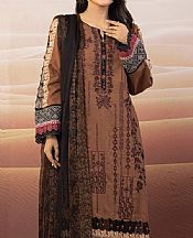 Edenrobe Caramel Brown Khaddar Suit- Pakistani Winter Clothing