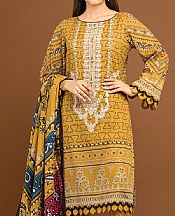 Mustard Viscose Suit- Pakistani Winter Dress