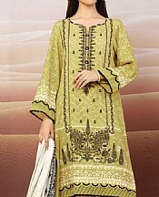 Lime Green Cotail Suit- Pakistani Winter Clothing