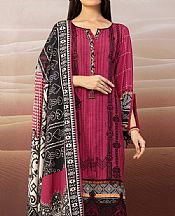 Edenrobe Crimson Cottel Suit- Pakistani Winter Dress