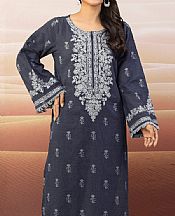 Navy Cotton Satin Kurti- Pakistani Winter Dress
