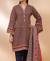 Navy Blue/Brown Khaddar Suit- Pakistani Winter Clothing