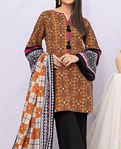 Bronze Khaddar Suit- Pakistani Winter Dress