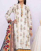 Off-white Khaddar Suit (2 Pcs)- Pakistani Winter Dress