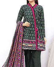 Hunter Green Khaddar Suit (2 Pcs)- Pakistani Winter Clothing