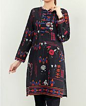 Black Khaddar Kurti- Pakistani Winter Dress