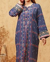 Navy Blue Khaddar Kurti- Pakistani Winter Clothing