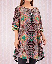 Multi Color Khaddar Kurti- Pakistani Winter Dress