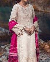 Edenrobe Ivory Crepe Suit- Pakistani Winter Clothing
