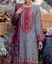 Edenrobe Grey Marina Suit- Pakistani Winter Dress