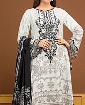 Edenrobe White Viscose Suit (2 pcs)- Pakistani Winter Dress