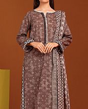 Edenrobe Rose Taupe Khaddar Suit- Pakistani Winter Dress