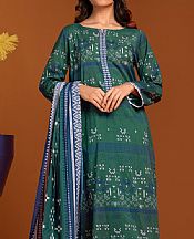 Edenrobe Dark Teal Khaddar Suit- Pakistani Winter Dress