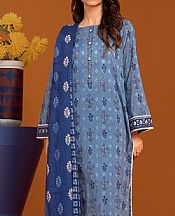 Edenrobe Blue Grey Khaddar Suit- Pakistani Winter Clothing