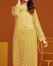 Edenrobe Mustard Khaddar Suit (2 pcs)- Pakistani Winter Clothing