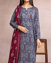 Light Slate Grey Khaddar Suit