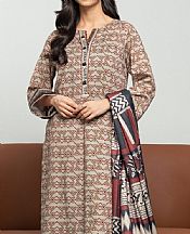 Beige Khaddar Suit