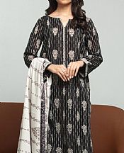 Edenrobe Black Khaddar Suit- Pakistani Winter Clothing