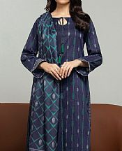 Navy Blue Khaddar Suit