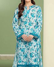 Off White/Turquoise Lawn Suit (2 pcs)