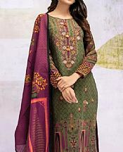 Fern Green Khaddar Suit- Pakistani Winter Clothing