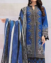 Royal Blue Khaddar Suit