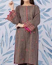 Umber Brown Khaddar Kurti- Pakistani Winter Dress