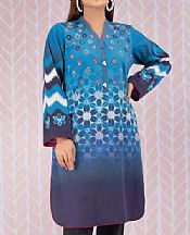 Turquoise Cotton Kurti- Pakistani Winter Dress