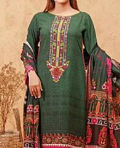 Hunter Green Viscose Suit- Pakistani Winter Dress