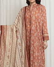 Ivory/Brown Lawn Suit