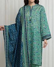Sea Green Lawn Suit