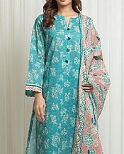 Dark Turquoise Lawn Suit