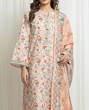 Peach Lawn Suit